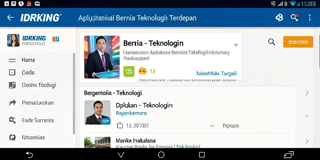 Tampilan antarmuka IDRKING yang menarik dan informatif.