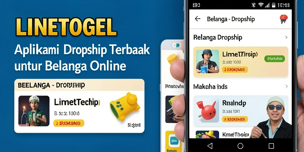 Antarmuka LINETOGEL yang sederhana dan mudah digunakan untuk berbelanja Dropship.