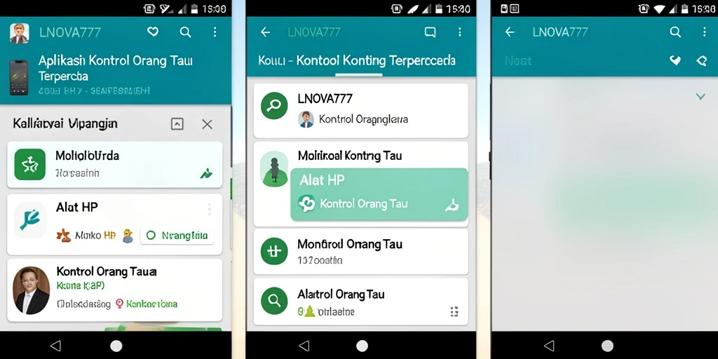 Antarmuka LNOVA777 menunjukkan fungsi kontrol orang tua yang intuitif dan mudah dipahami.