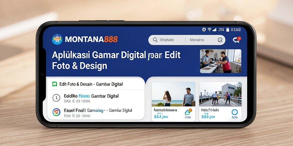 Tampilan antarmuka MONTANA88 yang intuitif dan modern untuk mengedit gambar.
