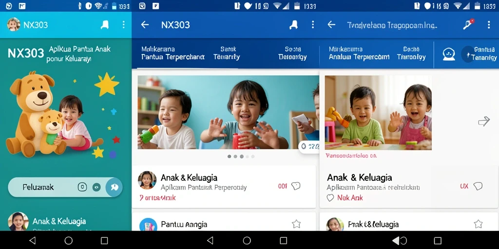 Antarmuka pengguna NX303 yang intuitif dan mudah dipahami.
