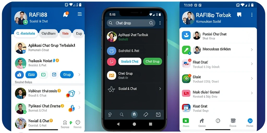 Tampilan antarmuka aplikasi Chat Grup yang menarik dan mudah digunakan.