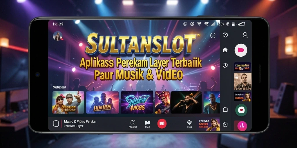 Antarmuka SULTANSLOT yang sederhana dan fungsional untuk Perekam Layar.