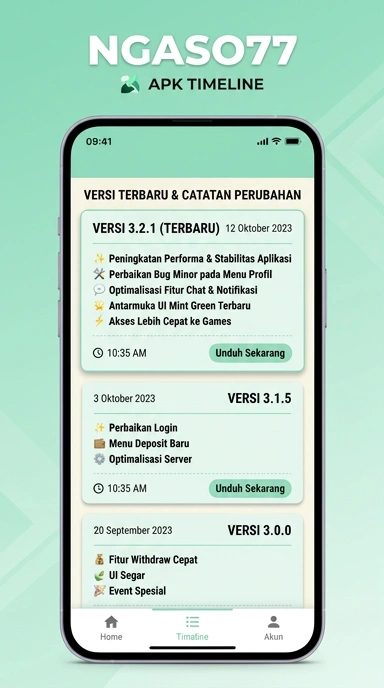 Riwayat Versi ngaso77 untuk Pengguna Android